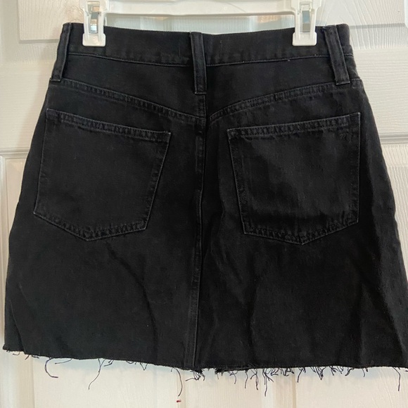 Madewell black denim skirt, size 27 - Picture 3 of 3